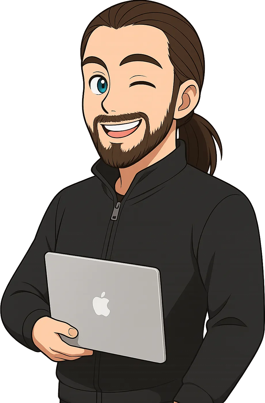 sketch of Nils Siemsen in casual style