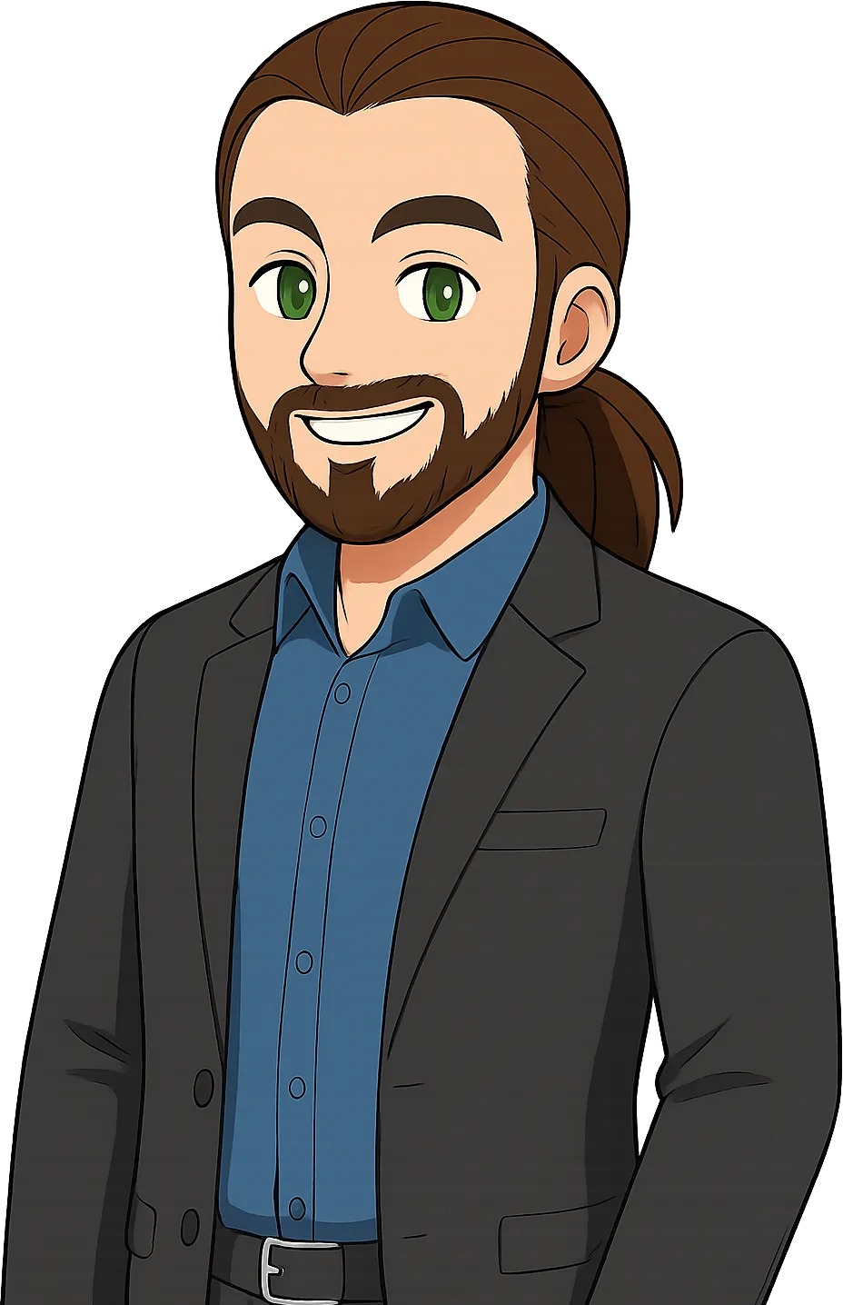 sketch of Nils Siemsen in casual style